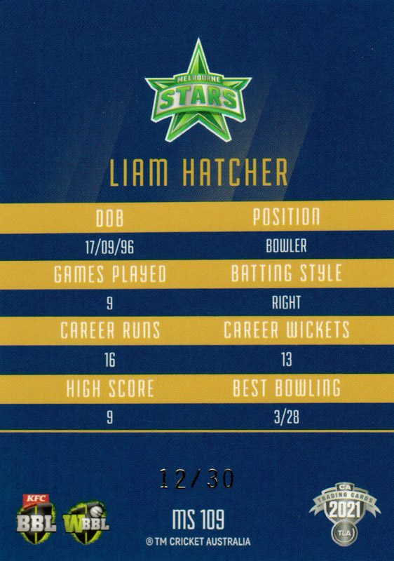 Liam Hatcher back