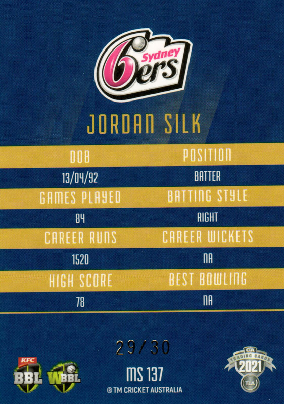 Jordan Silk back