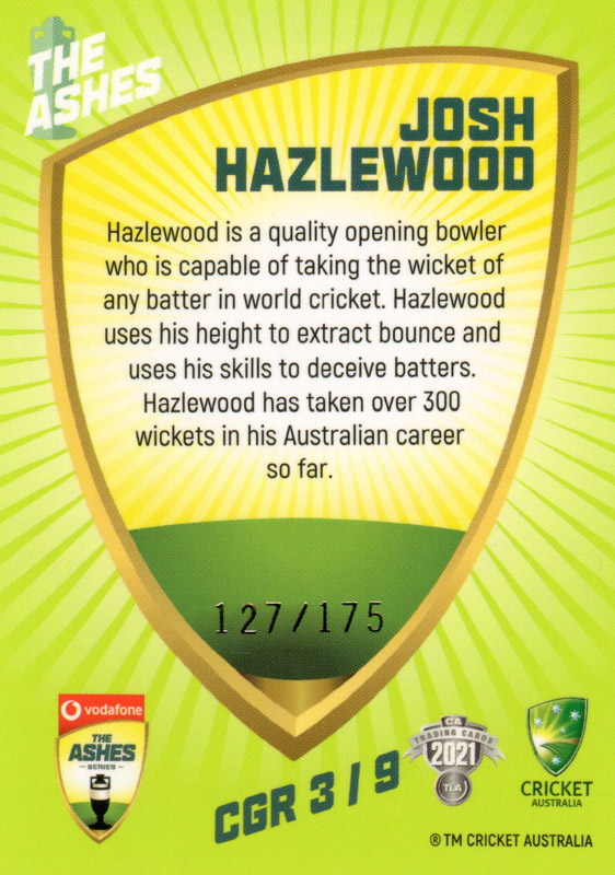 Josh Hazlewood back