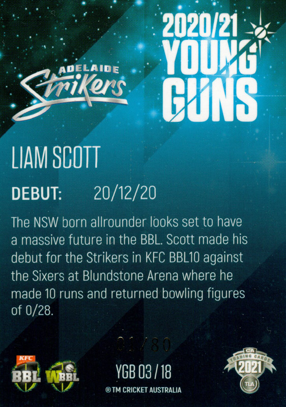 Liam Scott back