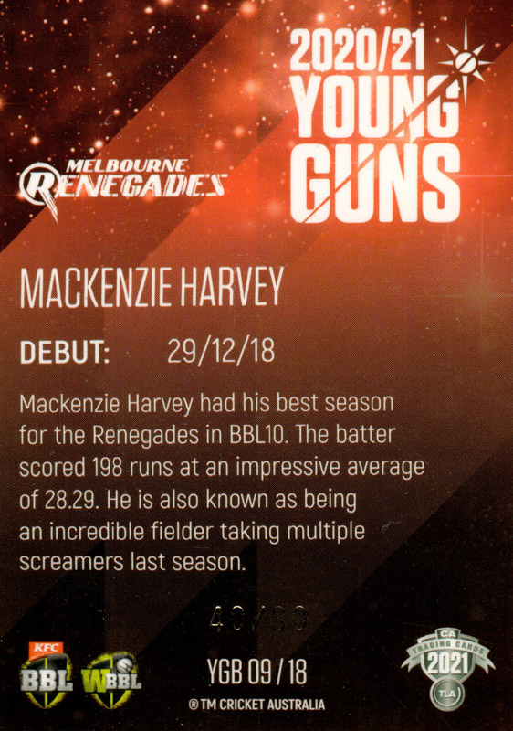 Mackenzie Harvey back