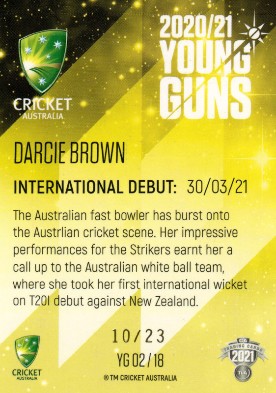 Darcie Brown back