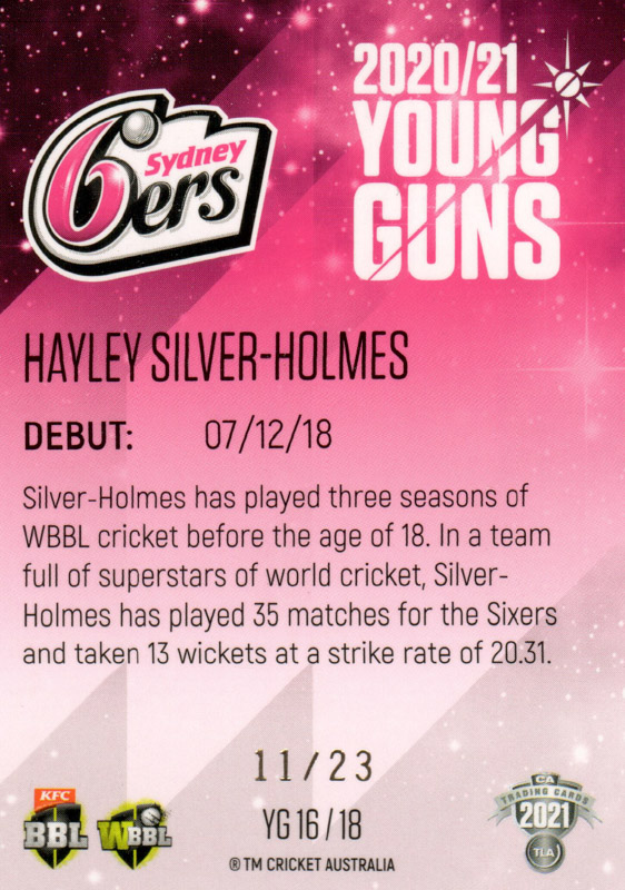 Hayley Silver-Holmes back