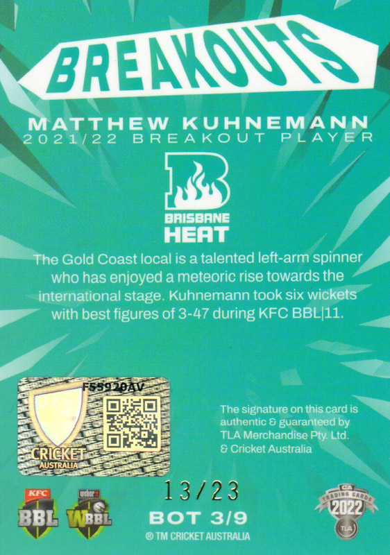 Matthew Kuhnemann back