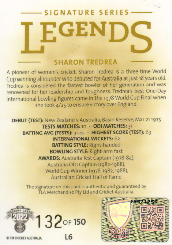 Sharon Tredrea back