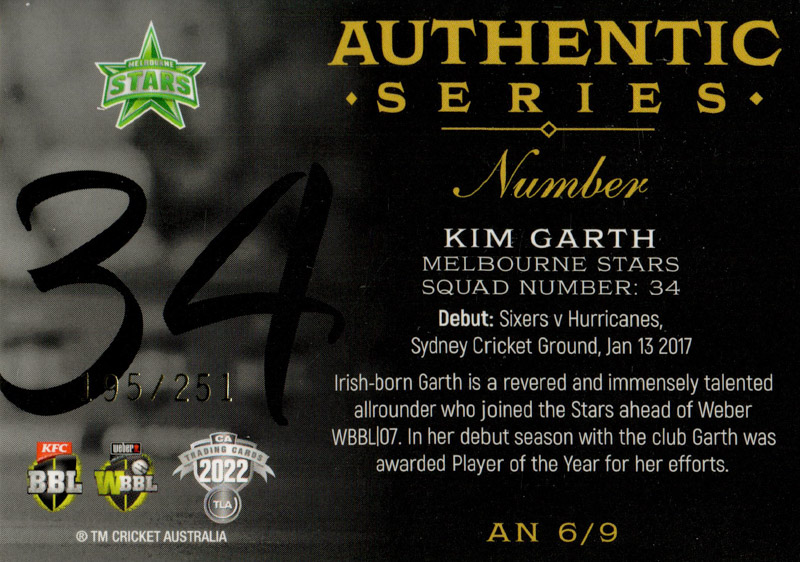 Kim Garth back