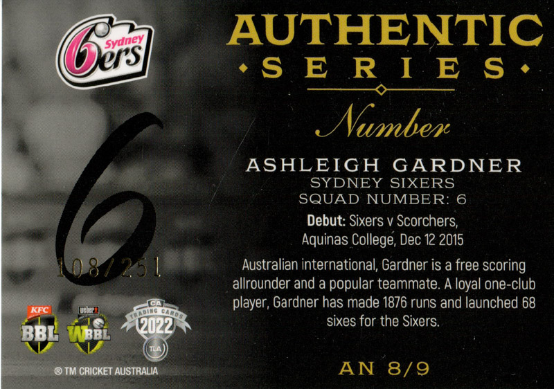 Ashleigh Gardner back