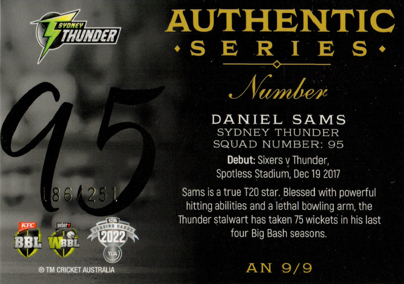 Daniel Sams back