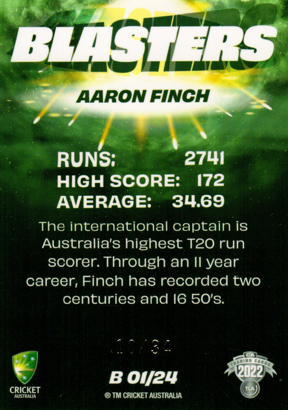 Aaron Finch back