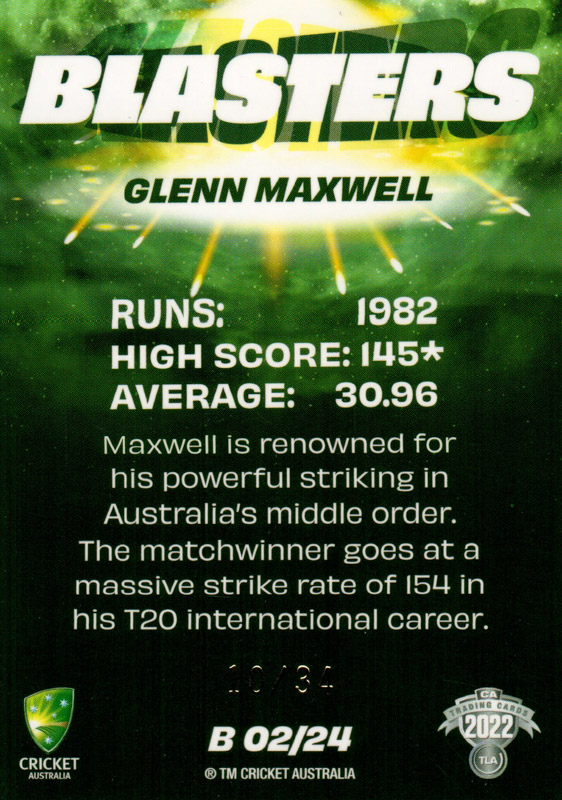 Glenn Maxwell back