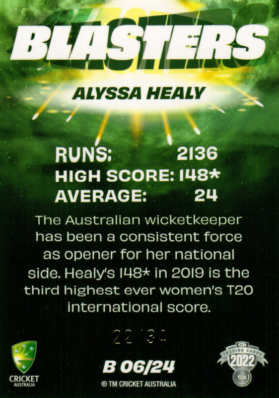 Alyssa Healy back