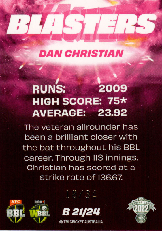 Daniel Christian back