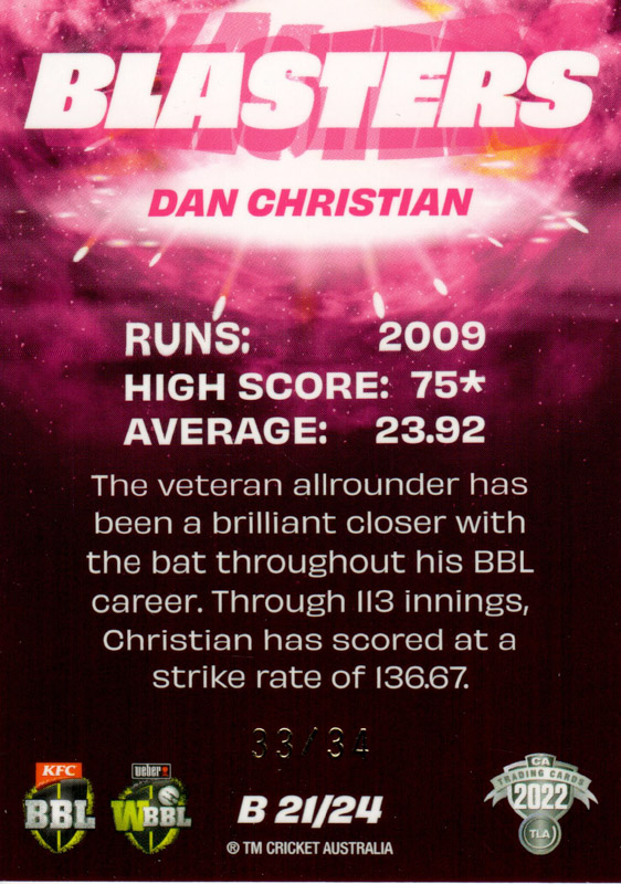 Daniel Christian back