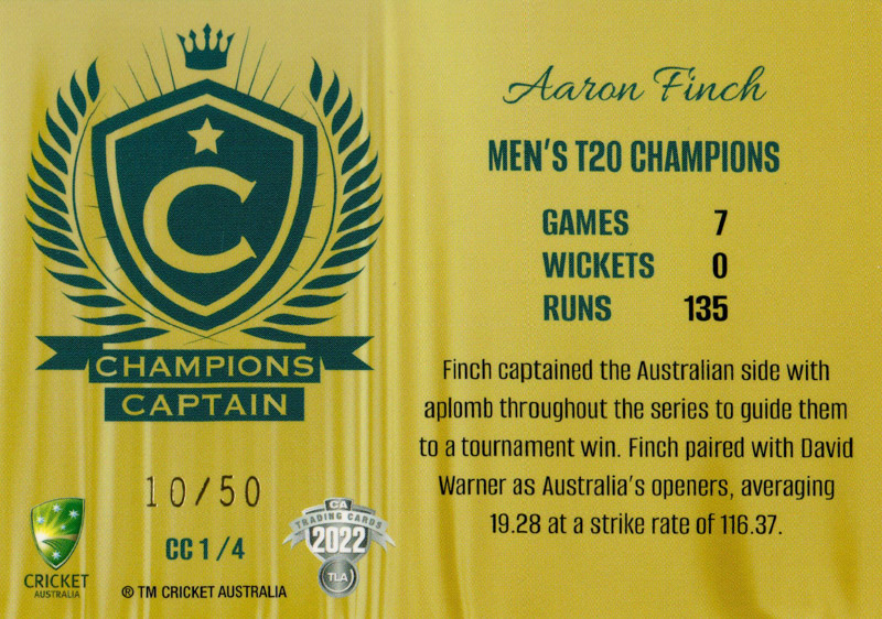 Aaron Finch back