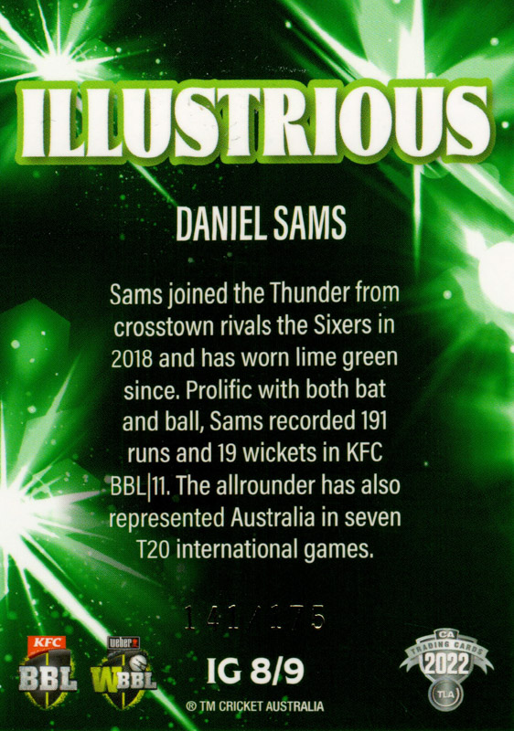 Daniel Sams back