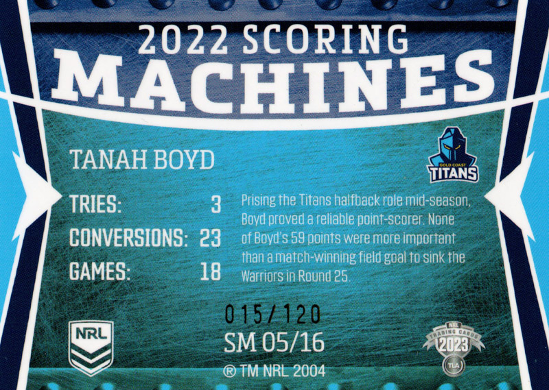 Tanah Boyd back