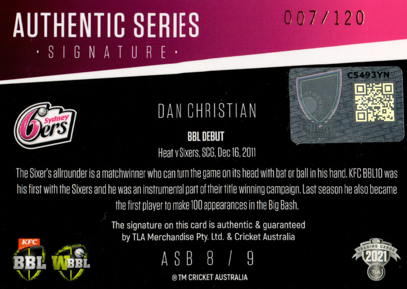 Daniel Christian back