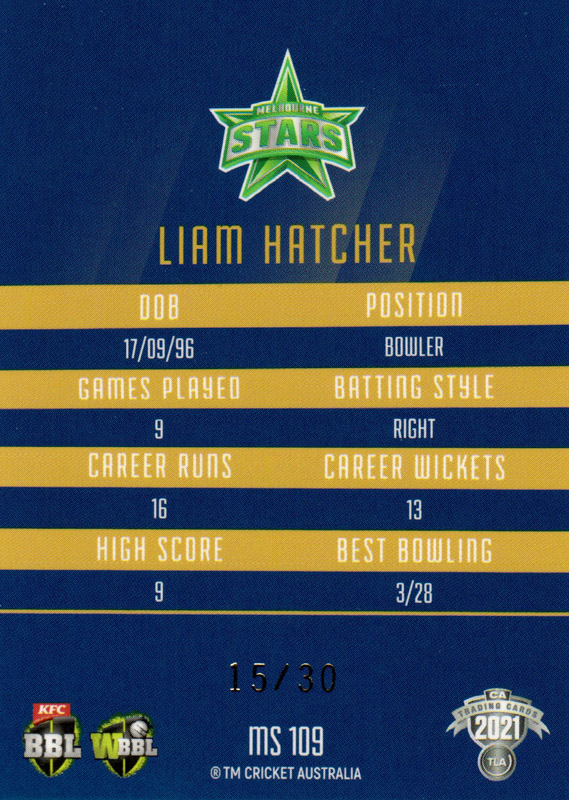 Liam Hatcher back