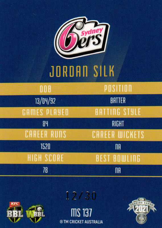Jordan Silk back