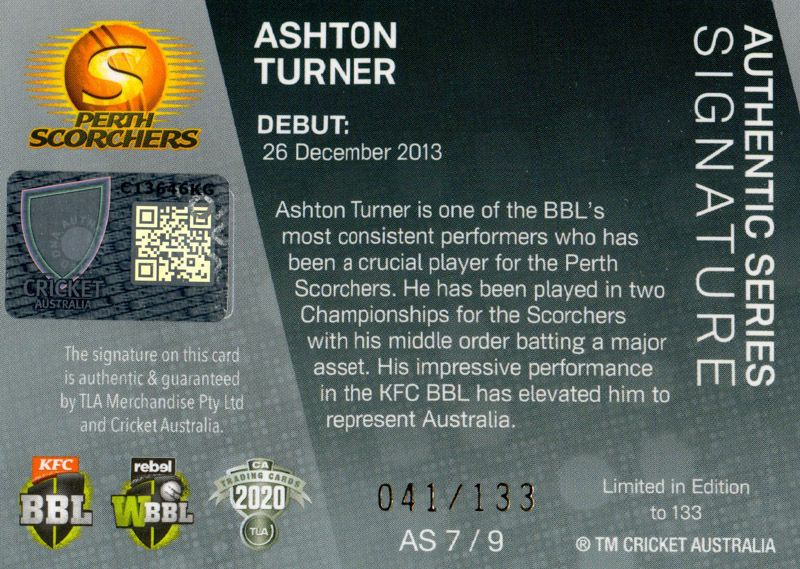 Ashton Turner back