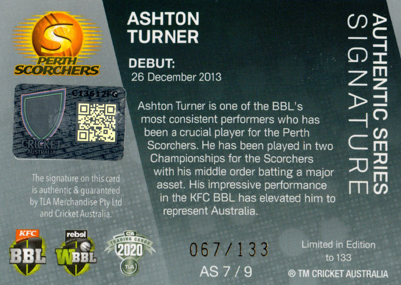 Ashton Turner back