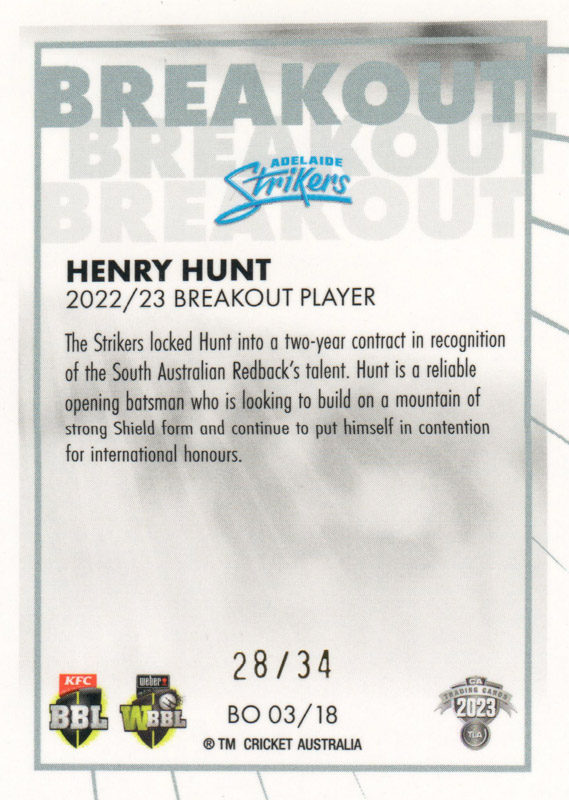 Henry Hunt back