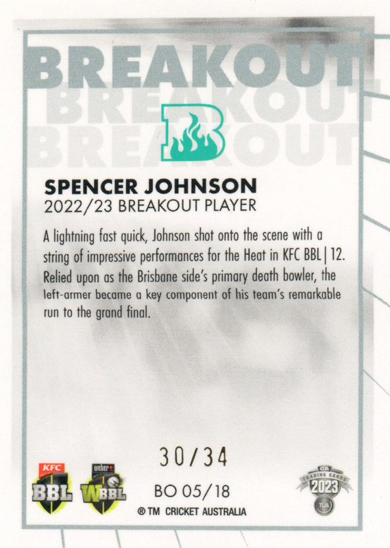 Spencer Johnson back
