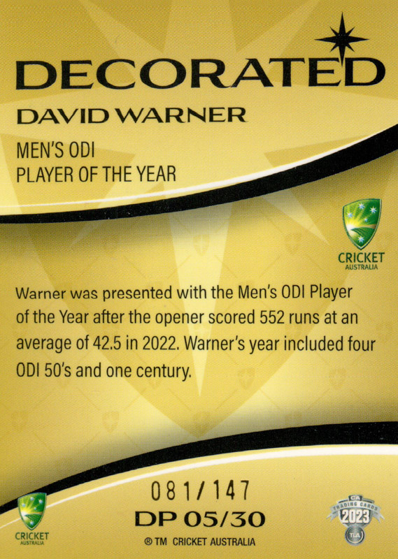 David Warner back