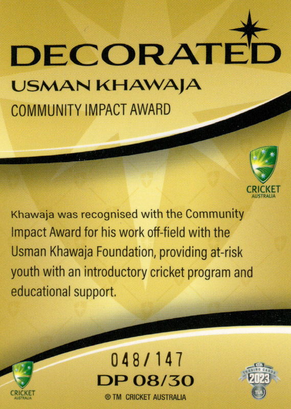 Usman Khawaja back