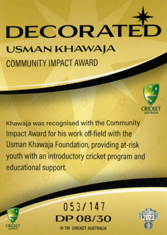 Usman Khawaja back