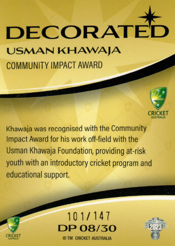 Usman Khawaja back