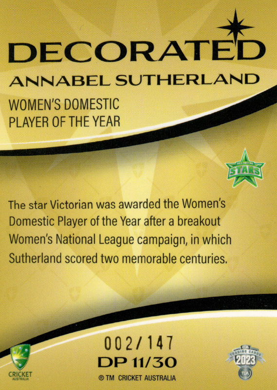 Annabel Sutherland back