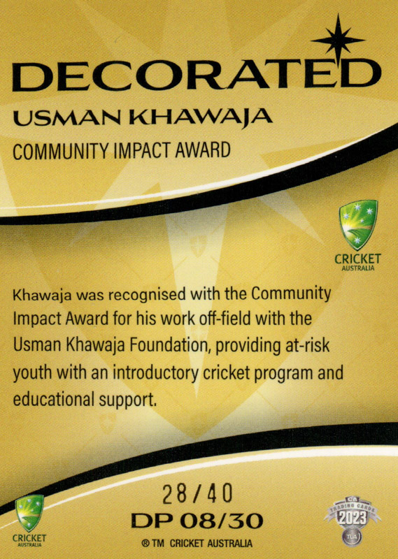Usman Khawaja back