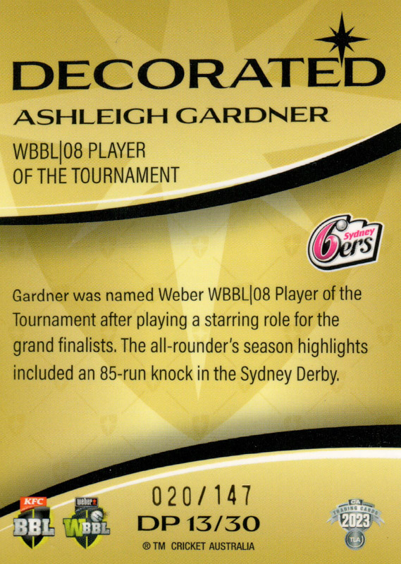 Ashleigh Gardner back