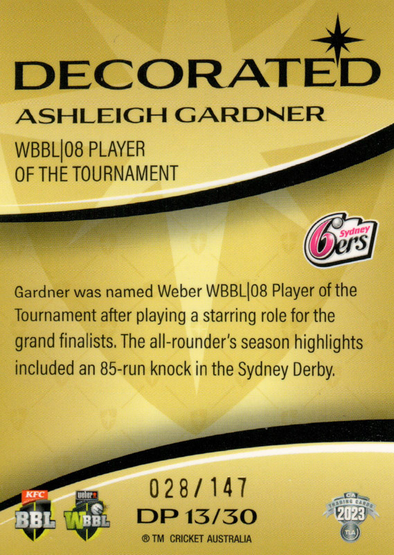 Ashleigh Gardner back