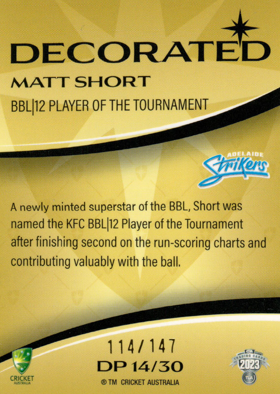 Matt Short back