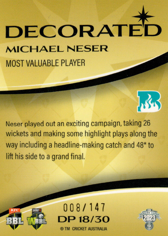 Michael Neser back