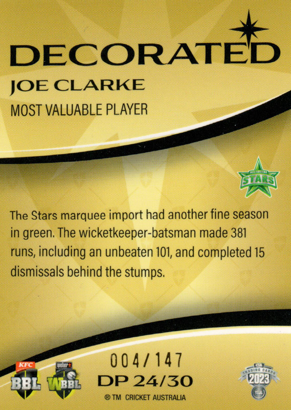 Joe Clarke back