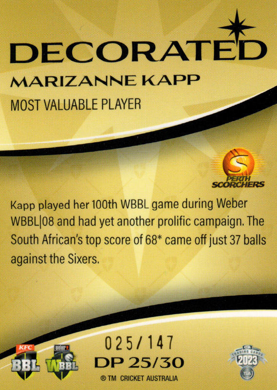 Marizanne Kapp back