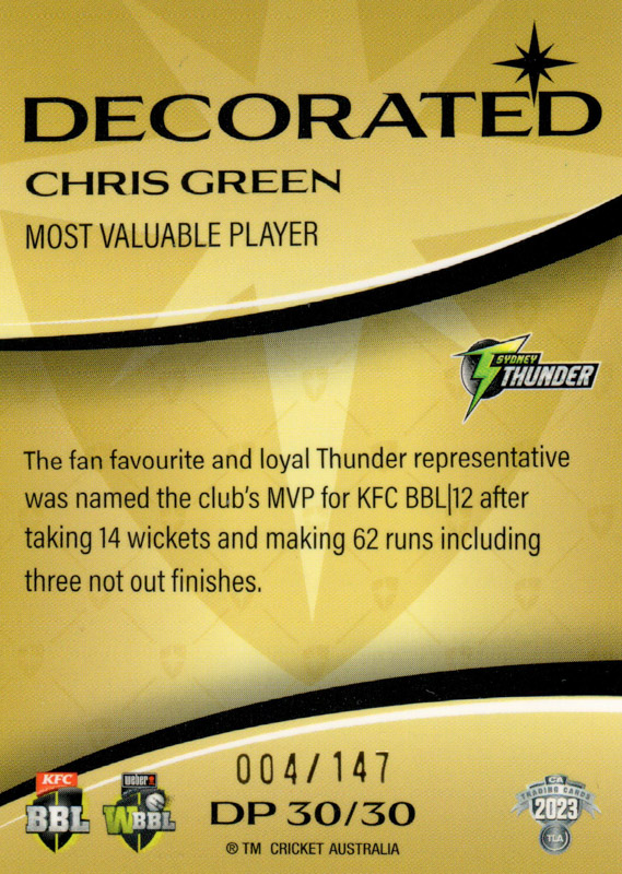 Chris Green back
