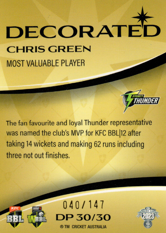 Chris Green back