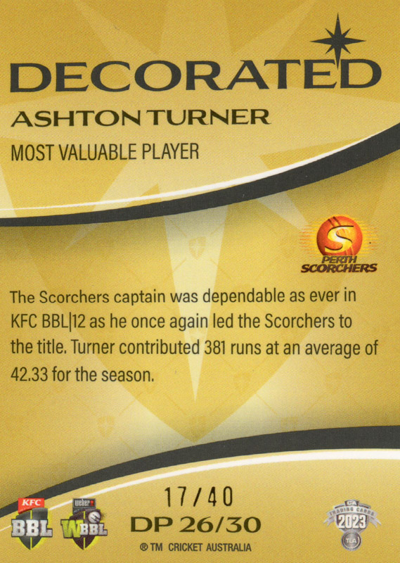 Ashton Turner back