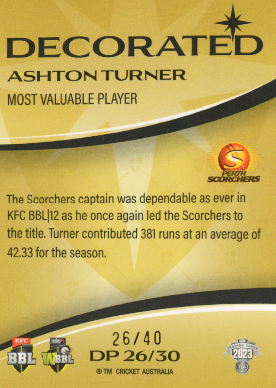 Ashton Turner back