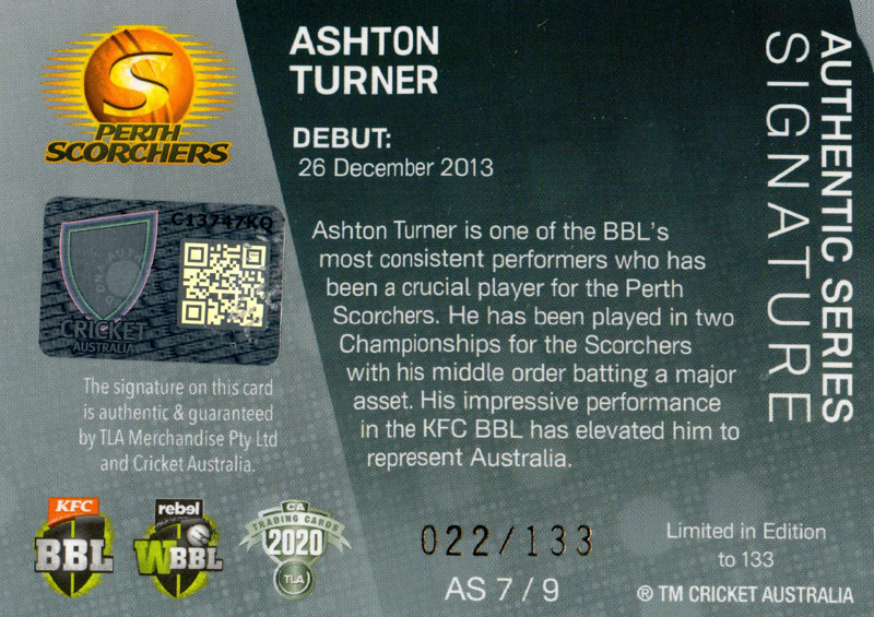 Ashton Turner back