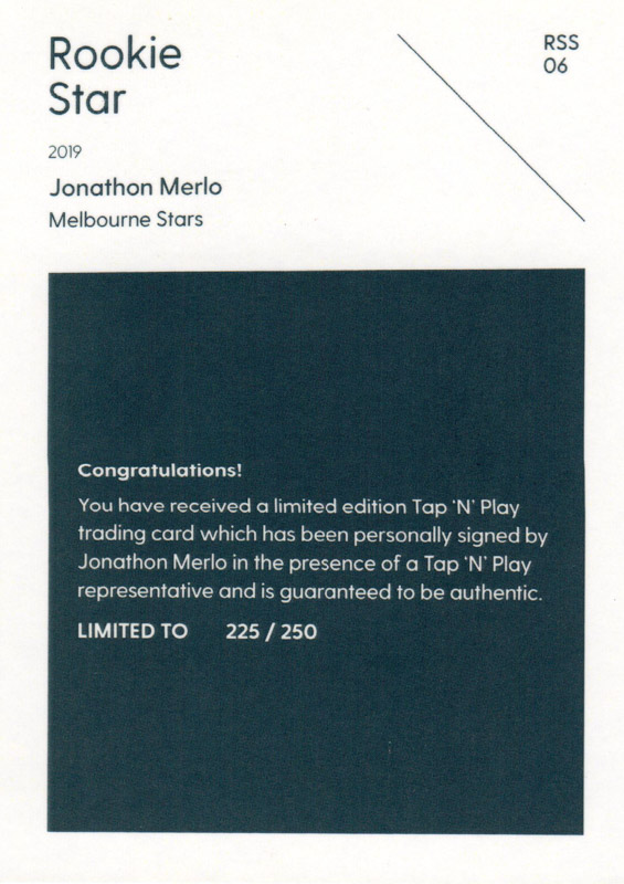 Jonathon Merlo back