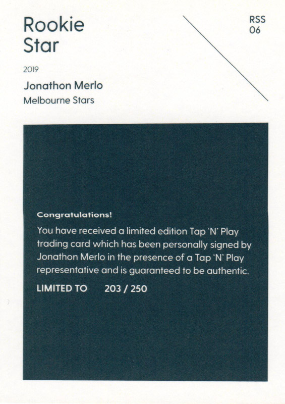 Jonathon Merlo back