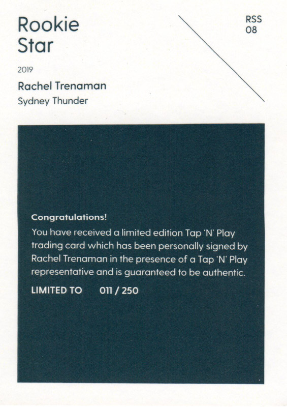 Rachel Trenaman back