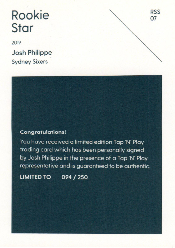 Josh Philippe back