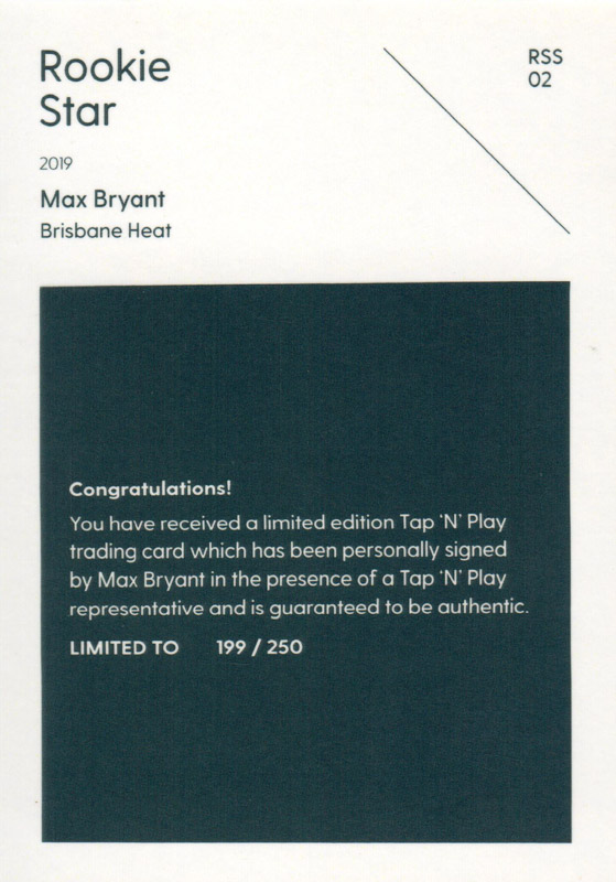 Max Bryant back