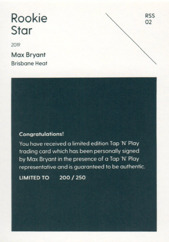 Max Bryant back